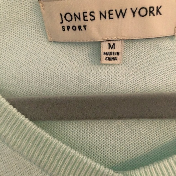 Jones New York Mary Jane Mint Green 3/4 Sleeve button up  Cardigan - Picture 10 of 12